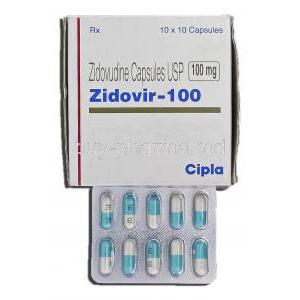 Zidovir, Zidovudine, 100 mg, Capsule