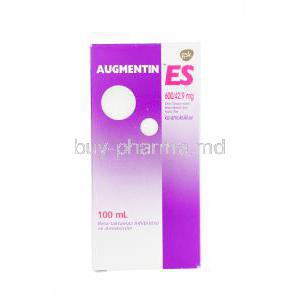 Augmentin ES Oral Suspension, Amoxycillin 600mg and Clavulanic Acid 42.9mg 100ml Box