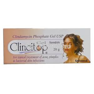 Clincitop, Clindamycin Phosphate 1 % 20 Gm Gel (Universal)