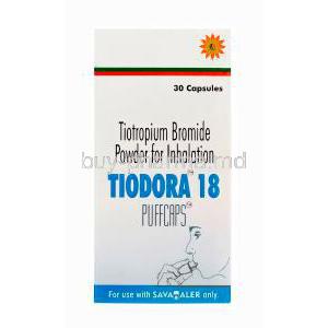 Tiodora 18 Puffcaps, Tiotropium Bromide 18mcg box