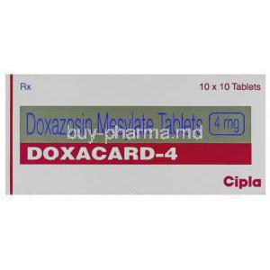 Doxacard, Doxazosin Mesylate 4 mg Tablet Cipla