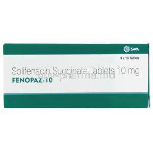Fenopaz, Solifenacin 10mg box