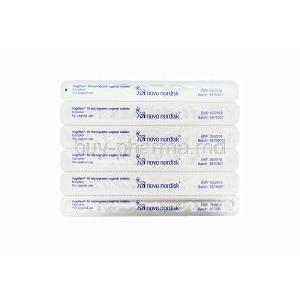 Vagifem, Estradiol 10mcg Vaginal Tablets Packaging Batch