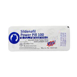 POW! Sildenafil Power Pill 100, Sildenafil 100mg Tablet Strip Manufacturer