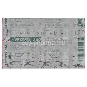 Generic  Avapro, Irbesartan 150 mg Irovel (Sun pharma)