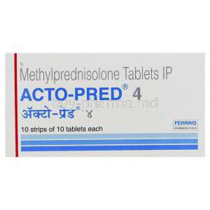 Acto-Pred, Generic Medrol, Methylprednisolone 4 mg (Ferring)