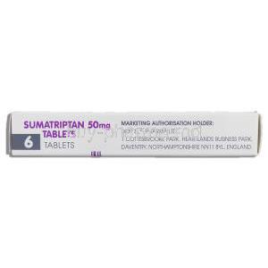 Sumatriptan, Sumatriptan  50 mg 6 tablets