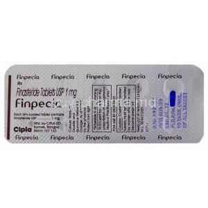 Finpecia, Finasteride 1mg (Cipla) Tablet Strip Information