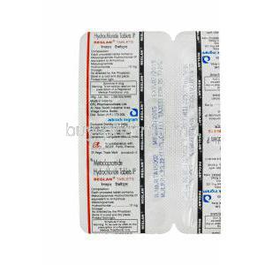 Reglan, Metoclopramide Hydrochloride 10mg Tablet Strip Information