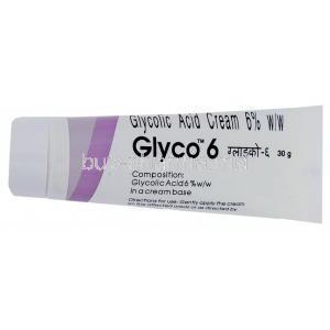 Glyco 6, Glycolic Acid  Cream tube