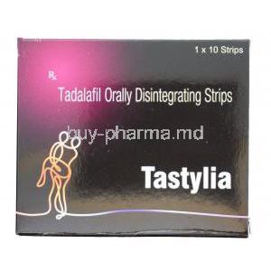 Tastylia, Tadalafil 20mg Orally Disintegrating Strips Box