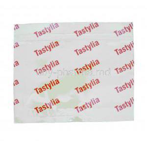 Tastylia, Tadalafil 20mg Orally Disintegrating Strips Packaging Back