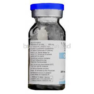 Orzid, Ceftazidime Injection 250 mg closeup