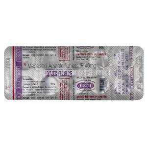 Endace, Megestrol Acetate 40 mg U Tablet  Blister Packaging