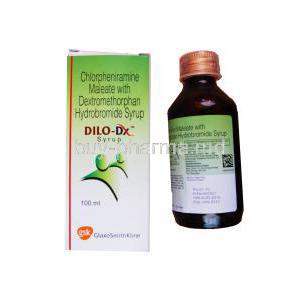 Dilo-DX Syrup 100ml, Chlorpheniramine Maleate 4mg and Dextromethorphan Hydrobromide 10mg per 5ml Batch