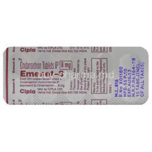 Emeset, Ondansetron 8 mg blister info
