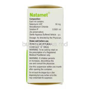 Natamet, Natamycin Eye Drops Composition