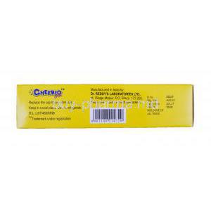 Cheerio Gel, Fluoride Medicated Oral Gel 75g Box Manufacturer DrReddys