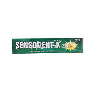 Sensodent-K, Potassium Nitrate Medicated Dental Cream 5% 100gm Box