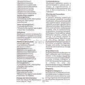 Moxicip, Moxifloxacin Information Sheet 2