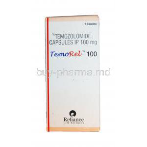TemoRel 100, Generic Temodar, Temozolomide 100mg Box
