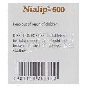 Generic Niaspan, Niacin  Nicotinic Acid 500 mg Tablet Direction