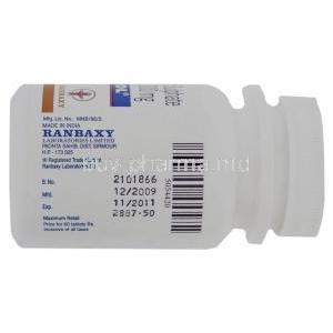Virol, Generic  Ziagen, Abacavir 300 mg Ranbaxy Manufacturer info