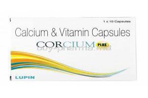 Corcium Plus, Calcium/ Folic Acid/ Vitamin B6/ Vitamin B12