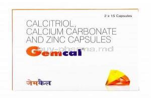 Gemcal, Calcitriol/ Calcium Carbonate/ Zinc