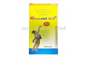 Gemcal Gro Suspension, Calcium Carbonate/ Magnesium Hydroxide/ Zinc Gluconate/ Vitamin D3