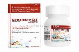 Sensiclav-DS Dry Syrup, Amoxicillin/ Clavulanic Acid