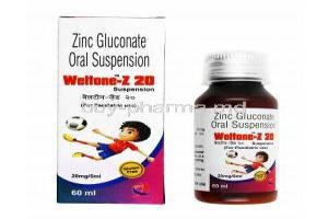 Weltone-Z Oral Suspension, Zinc Gluconate