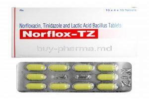 Norflox-TZ, Tinidazole/ Norfloxacin/ Lactobacillus