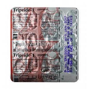 Tripride, Glimepiride / Metformin / Pioglitazone