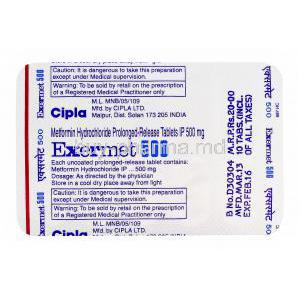 what is glucophage xr 500mg used for