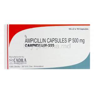 Campicillin-500, Ampicillin 500mg Box