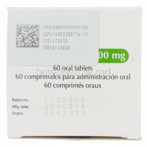 Prezista, Darunavir monoethanolate 400mg manufacturing information
