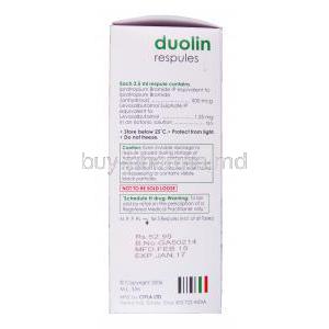 Duolin, Ipratropium/ Levosalbutamol Respule 2.5mg Respules Cipla