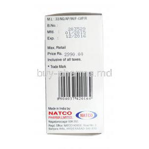 Nayzold, Zoledronic Acid Injection Natco pharma manufacturer