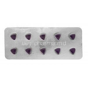 Generic Viagra, Sildenafil citrate, 50mg 100tabs, blister pack front view