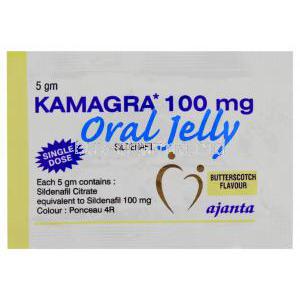Kamagra, Sildenafil Citrate 100 mg Jelly