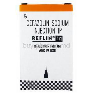 Reflin 1gm, Generic Cefazolin, Cefazolin Sodium, box
