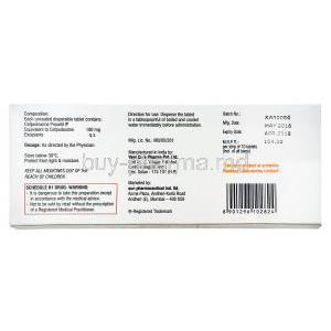 Cepodem DT, Cefpodoxime 100mg dosage