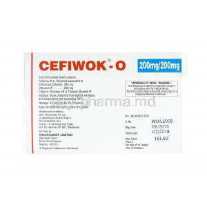 Cefiwok O, Cefixime and Ofloxacin dosage