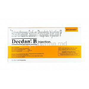 Decdan B Injection, Betamethasone 1ml dosage