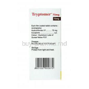 Tryptomer, Amitriptyline 75mg dosage