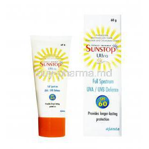 Sunstop Ultra Cream, Zinc Oxide/ Avobenzone/ Octinoxate/ Octocrylene