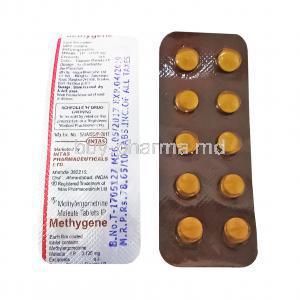 Methygene, Generic Methergine, Methylergometrine 0.125mg Tablet Strip
