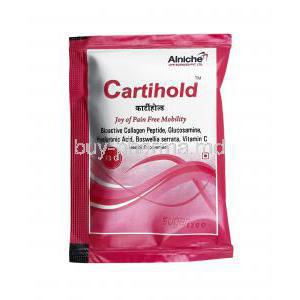 Cartihold Sachet, Glucosamine Sulphate Potassium Chloride/ Vitamin C/ Hyaluronic Acid
