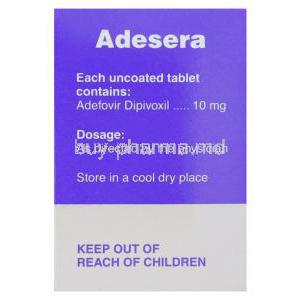 Adesera, Generic Hepsera, Adefovir Dipivoxil 10 mg Tablet Cipla composition